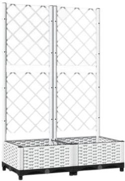 vidaXL Pflanzkübel mit Rankgitter 80 x 40 x 121,5 cm (153281)