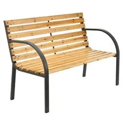 Juskys Gartenbank Modena 2-Sitzer 120 x 62 x 82 cm (200577)