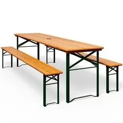 Casaria Bierzeltgarnitur 170 cm 3-tlg. (100048)