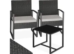 tectake Rattan Sitzgruppe Granada (404994)
