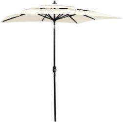 vidaXL Sonnenschirm mit Aluminium-Mast 3-lagig 2 x 2 m (313844)