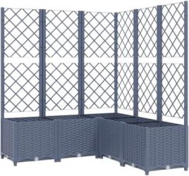 vidaXL Pflanzkübel mit Rankgitter 120 x 120 x 136 cm (318257)