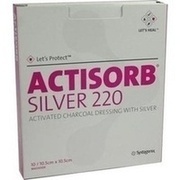 Solventum ACTISORB 220 SIL 10.5X10.5, 10 Verbände 10,5×10,5 