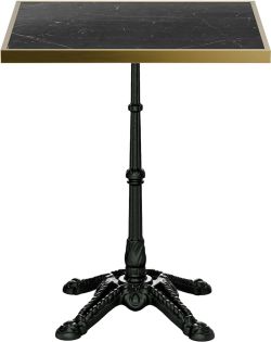 Blumfeldt Patras Lux Bistrotisch eckig Marmortischplatte 60 x 60 cm