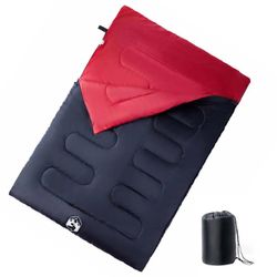vidaXL Doppelschlafsack mit Kissen 3-4 Jahreszeiten (94446)