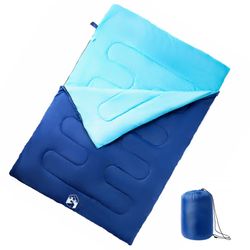 vidaXL Doppelschlafsack mit Kissen 3-4 Jahreszeiten (94447)