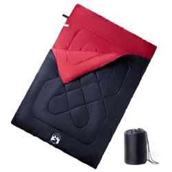 vidaXL Doppelschlafsack mit Kissen 3-4 Jahreszeiten (94450)