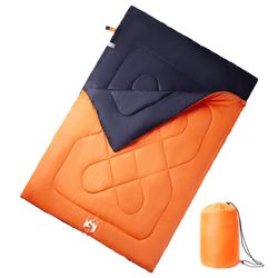 vidaXL Doppelschlafsack mit Kissen 3-4 Jahreszeiten (94452)