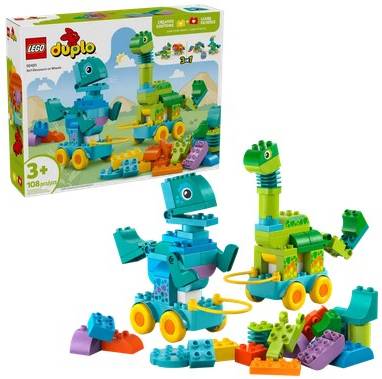 LEGO DUPLO Dinos auf Rädern 3-in-1-Set (10451)