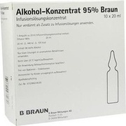 B.Braun ALKOHOL 95%, 10 Amp. (N3) à 20 ml