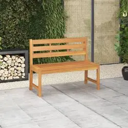 vidaXL Gartenbank 114 cm Massivholz Teak (316634) vidaXL Gartenbank 114 cm Massivholz Teak (316634)