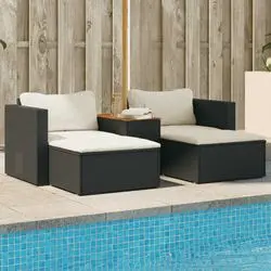 vidaXL Garten-Sofagarnitur mit Kissen 5-tlg. (365725)