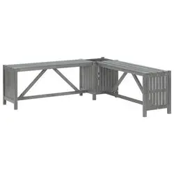 vidaXL Garten-Eckbank mit Pflanzkübel 117 cm (311824) vidaXL Garten-Eckbank mit Pflanzkübel 117 cm (311824)
