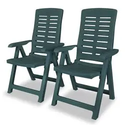 vidaXL Verstellbare Gartenstühle 2 Stk. (43896) vidaXL Verstellbare Gartenstühle 2 Stk. (43896)