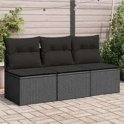 vidaXL Gartensofa mit Kissen 3-Sitzer (365988)
