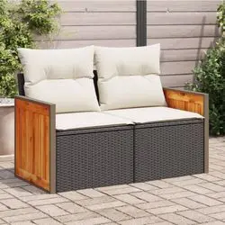 vidaXL Gartensofa mit Kissen 2-Sitzer (366022)