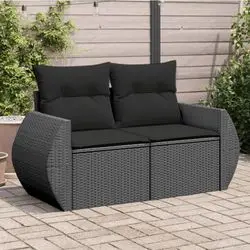 vidaXL Gartensofa mit Kissen 2-Sitzer (365991)