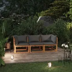 vidaXL 3-Sitzer-Gartensofa mit Auflage (3057607)