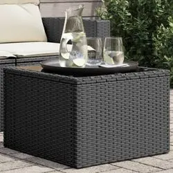 vidaXL Gartentisch mit Glasplatte (365969)