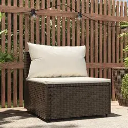 vidaXL Garten Mittelsofa mit Kissen (319817)