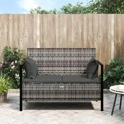 vidaXL Gartenbank 2-Sitzer mit Kissen (364112)
