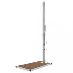 vidaXL Gartendusche mit Bodenplatte 225 cm (3070790) vidaXL Gartendusche mit Bodenplatte 225 cm (3070790)