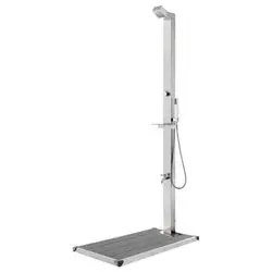 vidaXL Gartendusche mit Bodenplatte 225 cm (3070792)