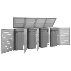 vidaXL Mülltonnenbox für 4 Tonnen 276,5 x 77,5 x 115,5 cm (149561)