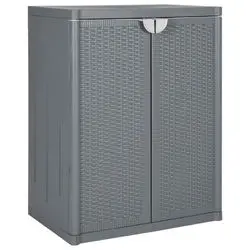 vidaXL Gartenschrank PP Rattan-Optik 65 x 45 x 88 cm (364062)