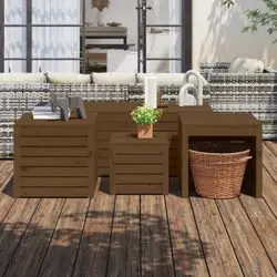 vidaXL Gartenbox-Set 4-tlg. (3154669) vidaXL Gartenbox-Set 4-tlg. (3154669)