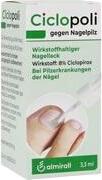 Medikament Ciclopoli gegen Nagelpilz wirkstoffh. Nagellack 3,3 ml Medikament Ciclopoli gegen Nagelpilz wirkstoffh. Nagellack 3,3 ml