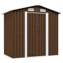 vidaXL Geräteschuppen 204 x 132 x 186 cm Stahl (47029)