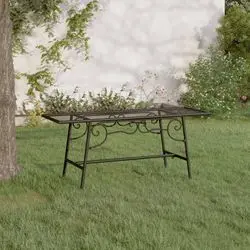 vidaXL Baumbank Stahl 110 cm (318827)