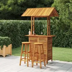 vidaXL Gartenbar-Set Massivholz Akazie 3-tlg. (3116006) vidaXL Gartenbar-Set Massivholz Akazie 3-tlg. (3116006)