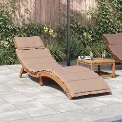 vidaXL Sonnenliege mit Auflage Massivholz Akazie (367636)