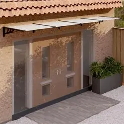vidaXL Türvordach Polycarbonat 396 x 90 cm (153689)