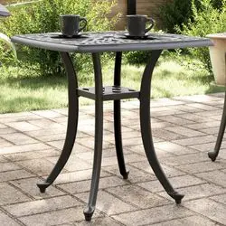 vidaXL Gartentisch Aluminiumguss 53 x 53 x 53 cm (4002816)