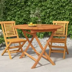 vidaXL Gartentisch Klappbar Massivholz Teak 85 x 75 cm (362619) vidaXL Gartentisch Klappbar Massivholz Teak 85 x 75 cm (362619)