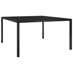 vidaXL Gartentisch Stahl und Glas 130 x 130 x 72 cm (313099)