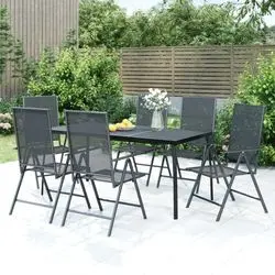 vidaXL Garten-Essgruppe Stahl 5-tlg. (3187982)