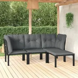 vidaXL Garten-Lounge-Set Poly Rattan 4-tlg. (3187747) vidaXL Garten-Lounge-Set Poly Rattan 4-tlg. (3187747)