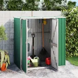 vidaXL Gerätehaus Verzinkter Stahl 161 x 89 x 161 cm (316209)