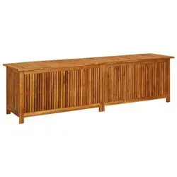 vidaXL Garten-Aufbewahrungsbox Massivholz Akazie 200 x 50 x 58 cm (316500)