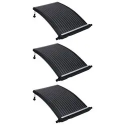 vidaXL Gebogene Solar-Heizpaneele 3 Stk. 110 x 65 cm (3095463)