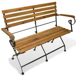 vidaXL Gartenbank Klappbar Massivholz Akazie 112 cm (43736) vidaXL Gartenbank Klappbar Massivholz Akazie 112 cm (43736)