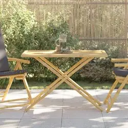 vidaXL Gartentisch Klappbar Bambus 110 x 55 x 75 cm (365879)