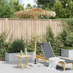 vidaXL Tiki-Schirm mit Bananenblatt-Dach Bambus 150 cm (4108222)