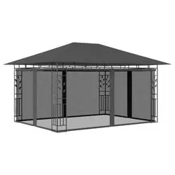 vidaXL Pavillon mit Moskitonetz 4 x 3 x 2,73 m 180 g/m² (47973)
