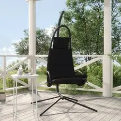 vidaXL Garten-Hängestuhl mit Kissen Oxford-Gewebe und Stahl (362728)