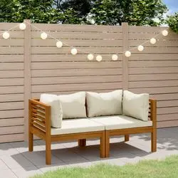 vidaXL 2-Sitzer-Gartensofa mit Kissen Massivholz Akazie (3086931) vidaXL 2-Sitzer-Gartensofa mit Kissen Massivholz Akazie (3086931)